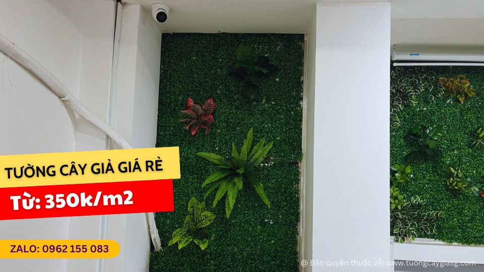 Thi công tường cây giả ở Quận 7